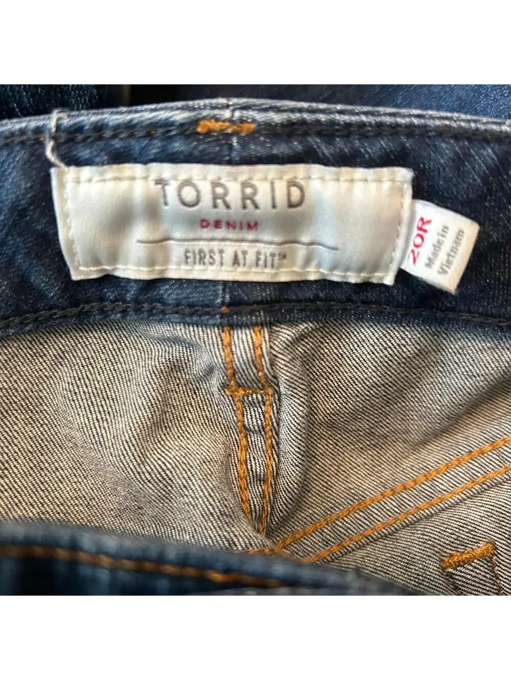 Torrid Denim Boyfriend Jeans Women's Plus Size 20R Blue Stretch 5-Pocket